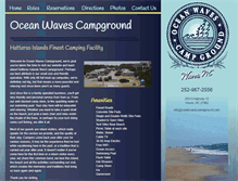 Tablet Screenshot of oceanwavescampground.com